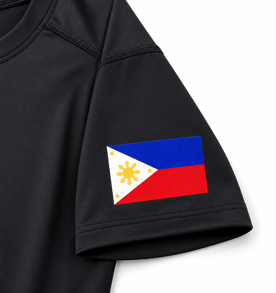 Philippines Flag Compression Tee - Black - Image 2