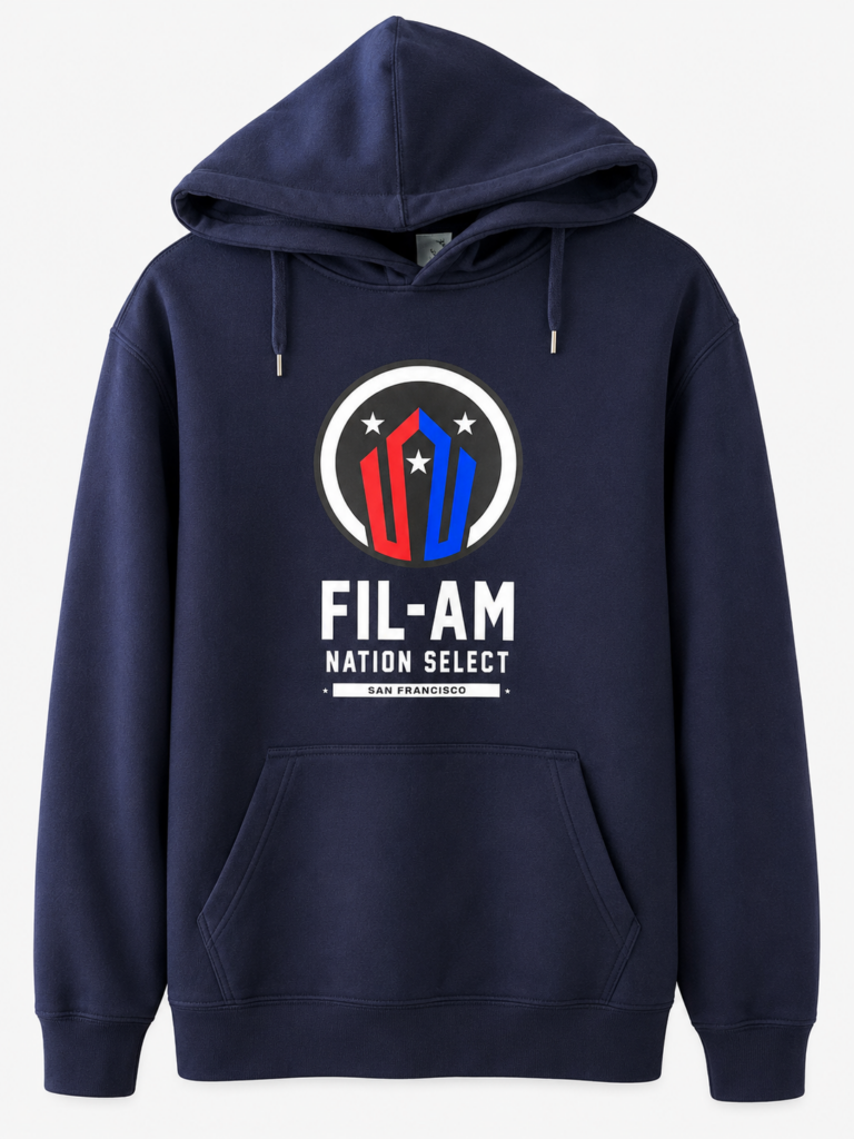 Fil-Am Nation Select SF Hooded Sweatshirt (Navy)