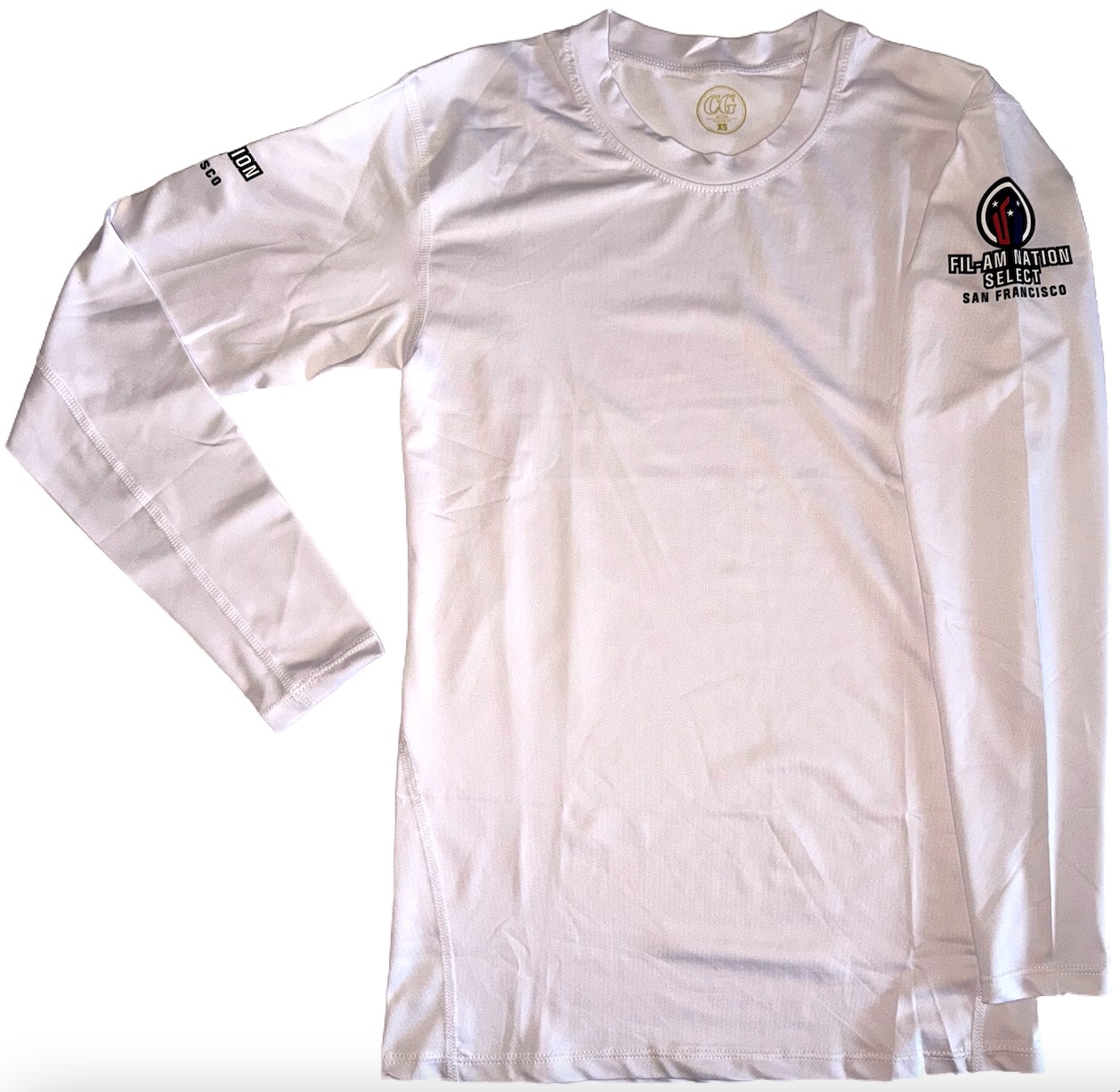 Fil-Am Nation Select SF White Compression Dry Fit Long Sleeve