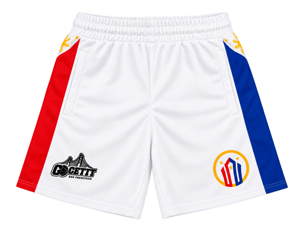 Fil-Am Nation Select SF White Shorts